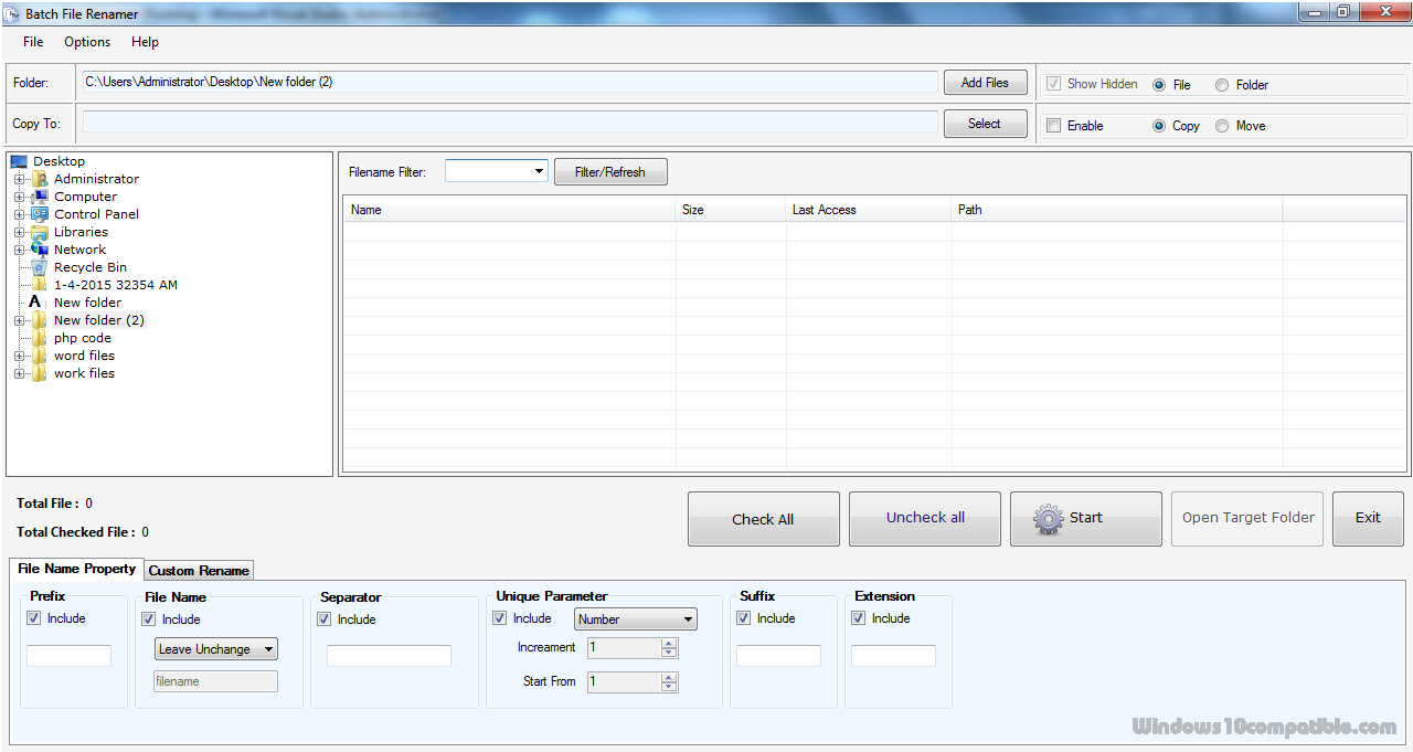 gui version of batch file rename file with space in it